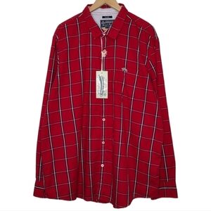 NWT American Rag Men's Plaid Casual Button Down Dress Shirt Size XL